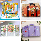 Elizabeth Craft Designs Camera and Suitcase Build a Book Dies 2354 fun vacation books