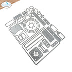 Elizabeth Craft Designs Camera and Suitcase Build a Book Dies 2354 image 1