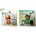 Elizabeth Craft Designs Cat Clothing Accessories Dies 2372 cats with shirt and jacket paw prints 