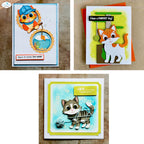Elizabeth Craft Designs Cats Dies 2370 cat stand yarn fish bowl cards