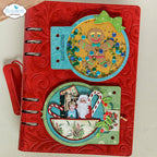 Elizabeth Craft Designs Circle Inserts Dies 2392 gingerbread man green bow candy canes circle cards