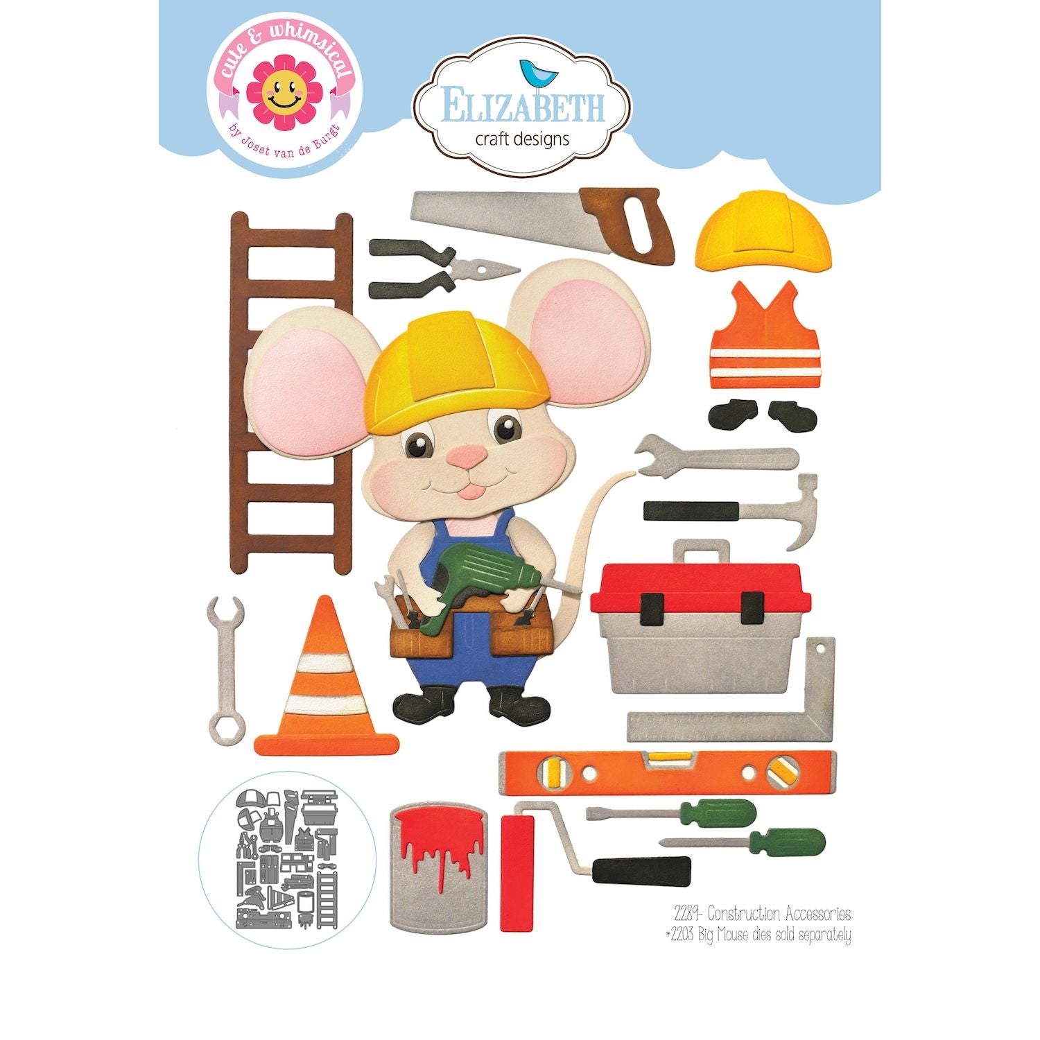 Elizabeth Craft Designs Construction Accessories Dies 2289