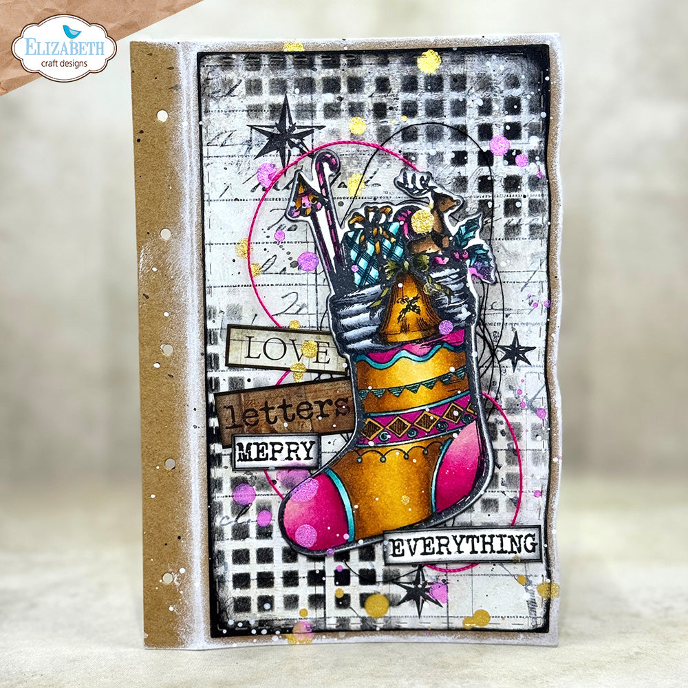 Elizabeth Craft Designs Deck the Halls Stamp and Die Set csd426 everything