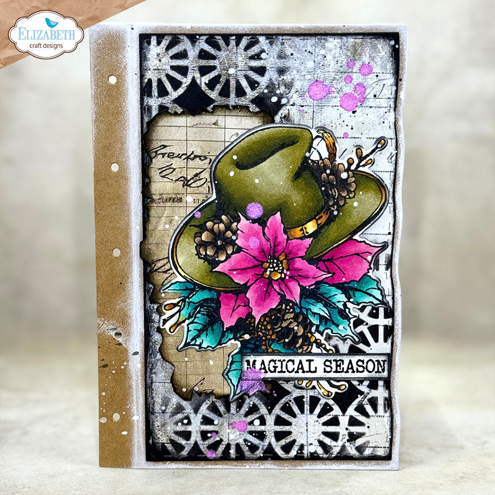 Elizabeth Craft Designs Deck the Halls Stamp and Die Set csd426 magical