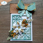 Elizabeth Craft Designs Decorative Gift Card Holder Dies 2398 snowflake bow card