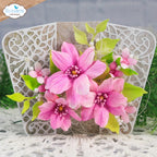 Elizabeth Craft Designs Delicate Fancy Card Easel Dies 2310 floral