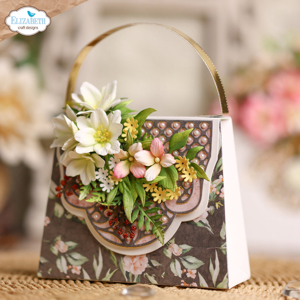 Elizabeth Craft Designs Delicate Fancy Purse Dies 2309 floral 
