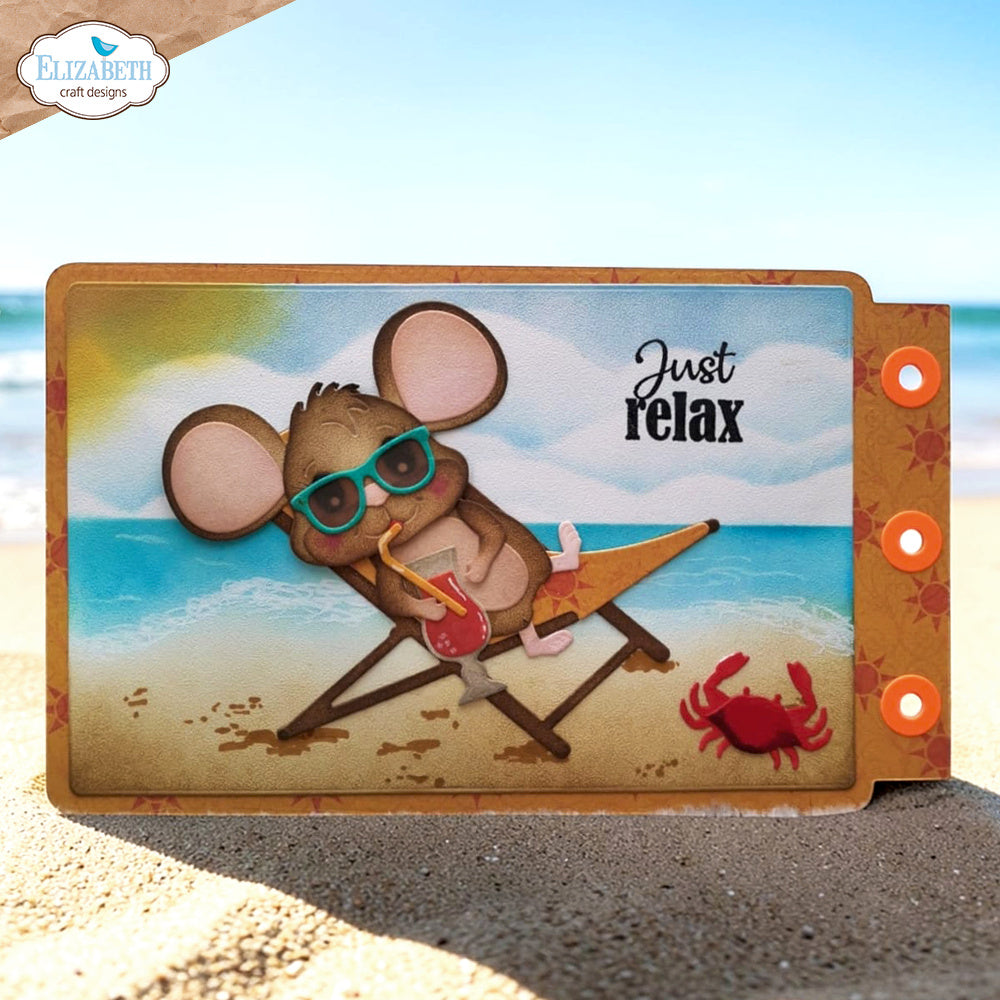 Elizabeth Craft Designs Destination Fun Stamp and Die Bundle relax