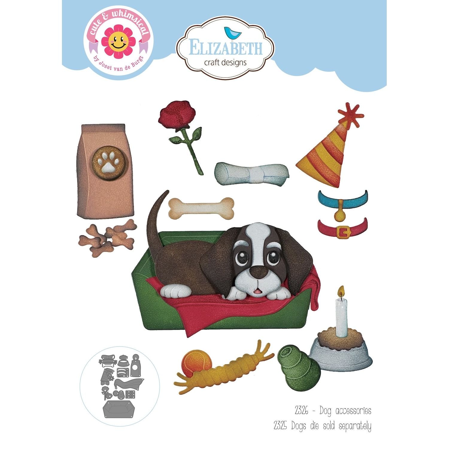 Elizabeth Craft Designs Dog Accessories Dies 2326
