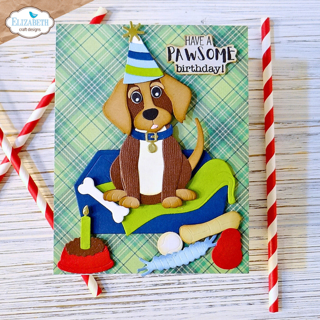Elizabeth Craft Designs Dog Accessories Dies 2326 plaid