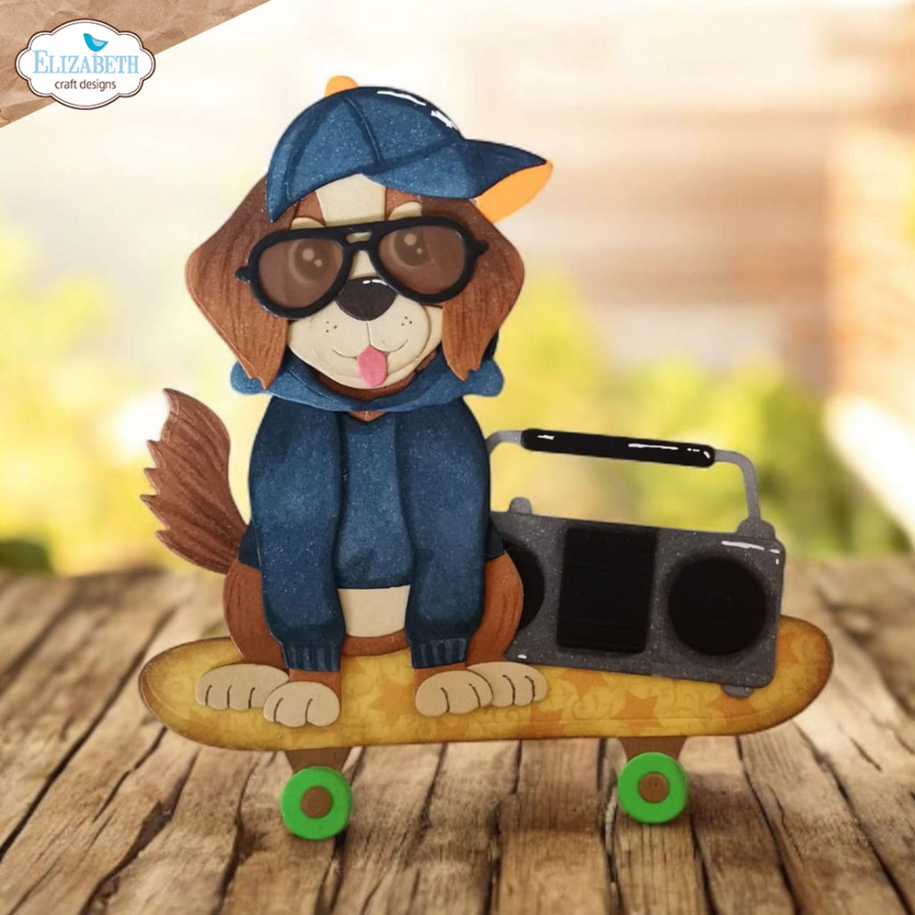 Elizabeth Craft Designs Dog Days Die Bundle skateboard