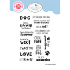 Elizabeth Craft Designs Dog Days Sentiments Clear Stamps cs442