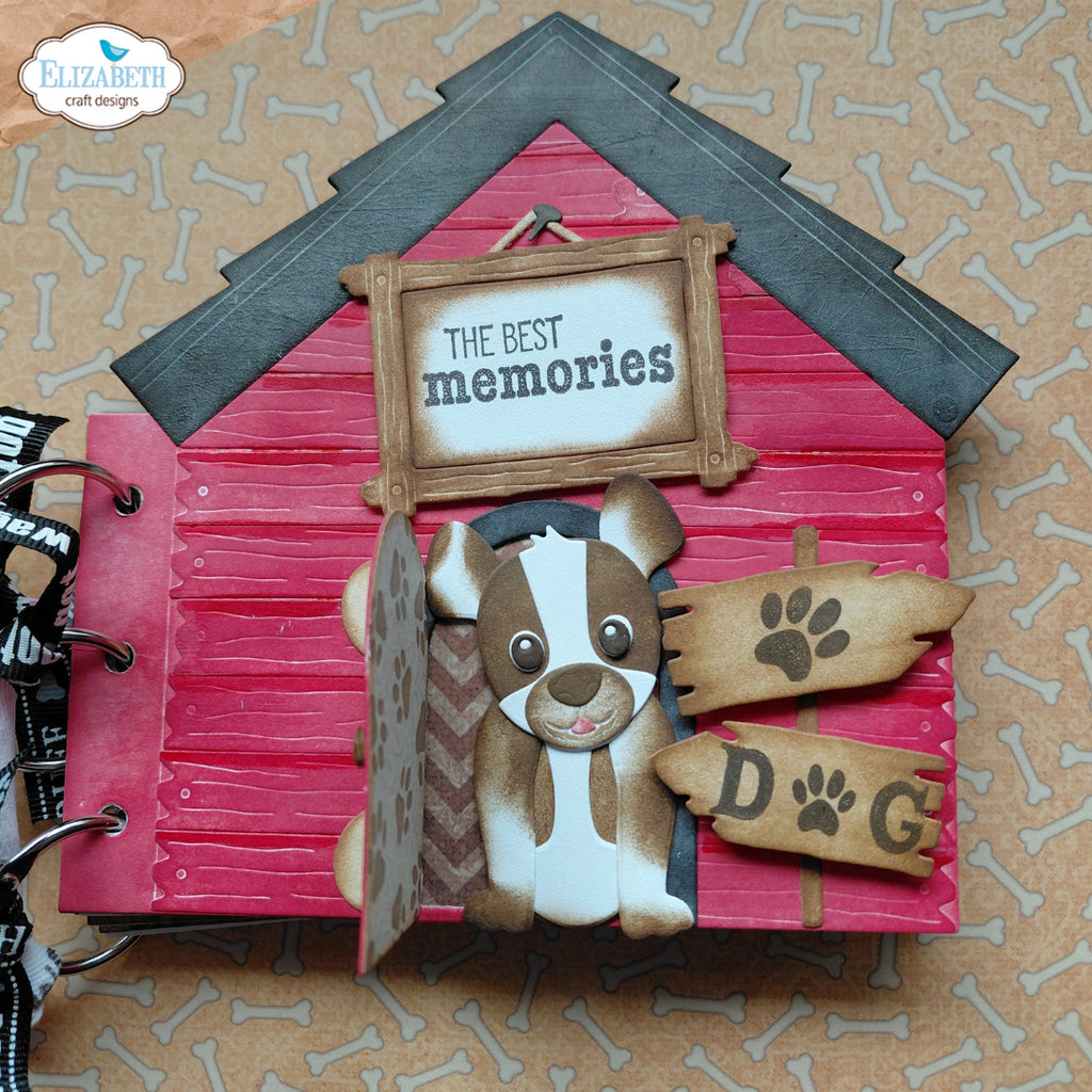 Elizabeth Craft Designs Dog House Build A Book Dies 2332 best