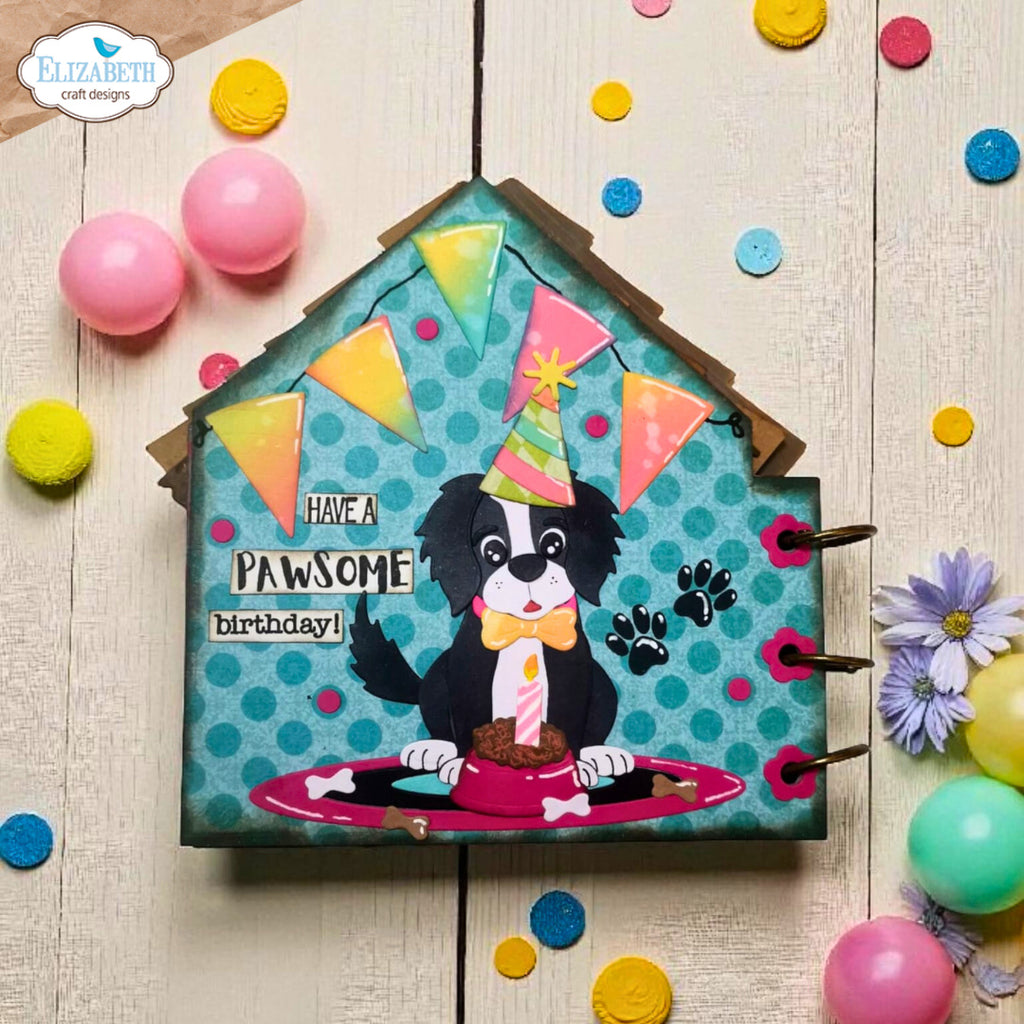 Elizabeth Craft Designs Dog House Build A Book Dies 2332 pawsome