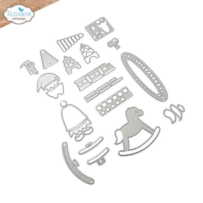 Elizabeth Craft Designs Elf Dies 2388 line work
