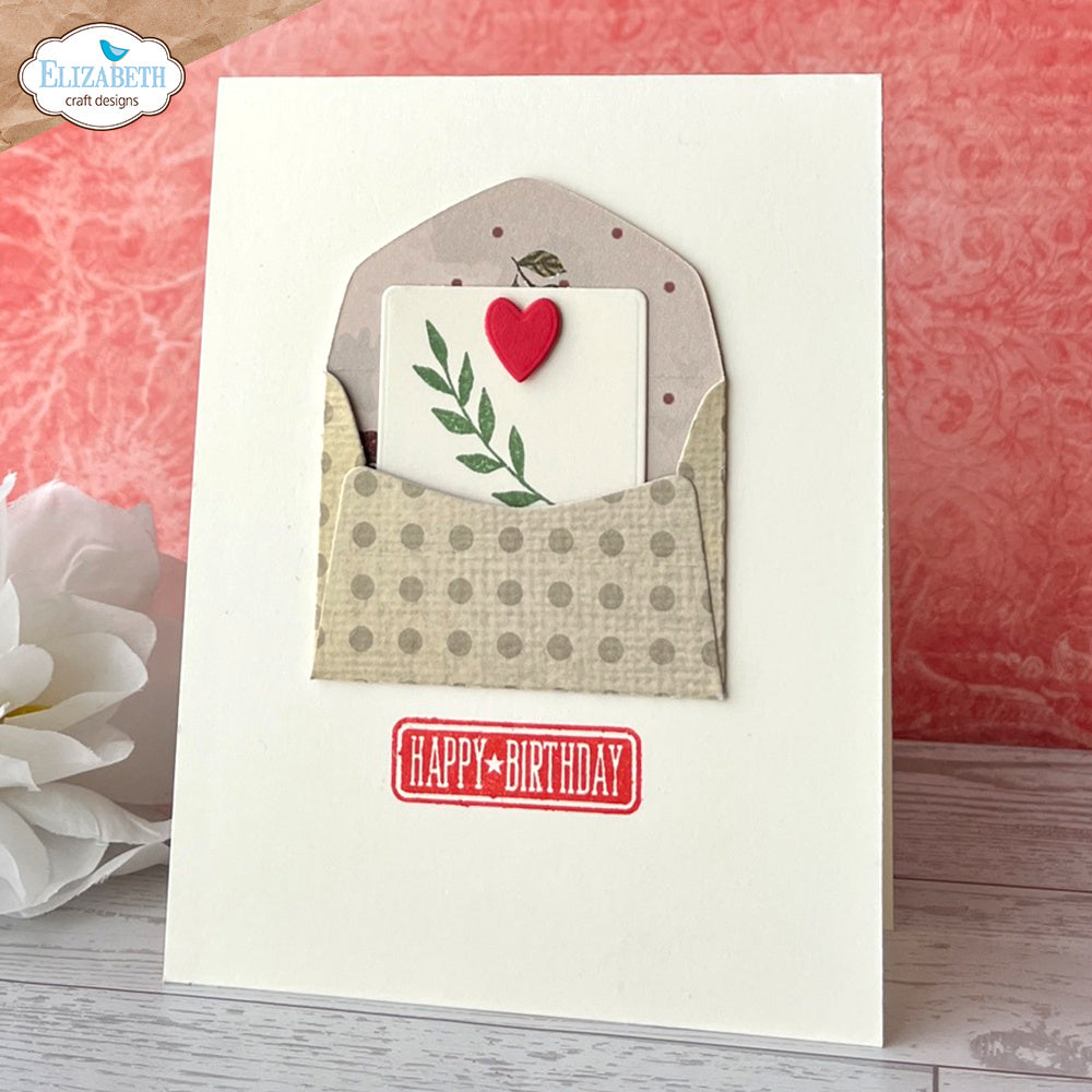 Elizabeth Craft Designs Envelopes and Paper Sack Dies 2301 birthday