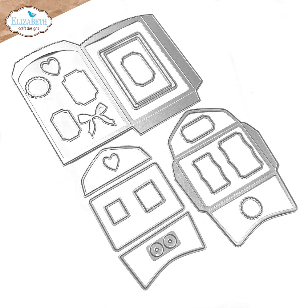 Elizabeth Craft Designs Envelopes and Paper Sack Dies 2301 pieces
