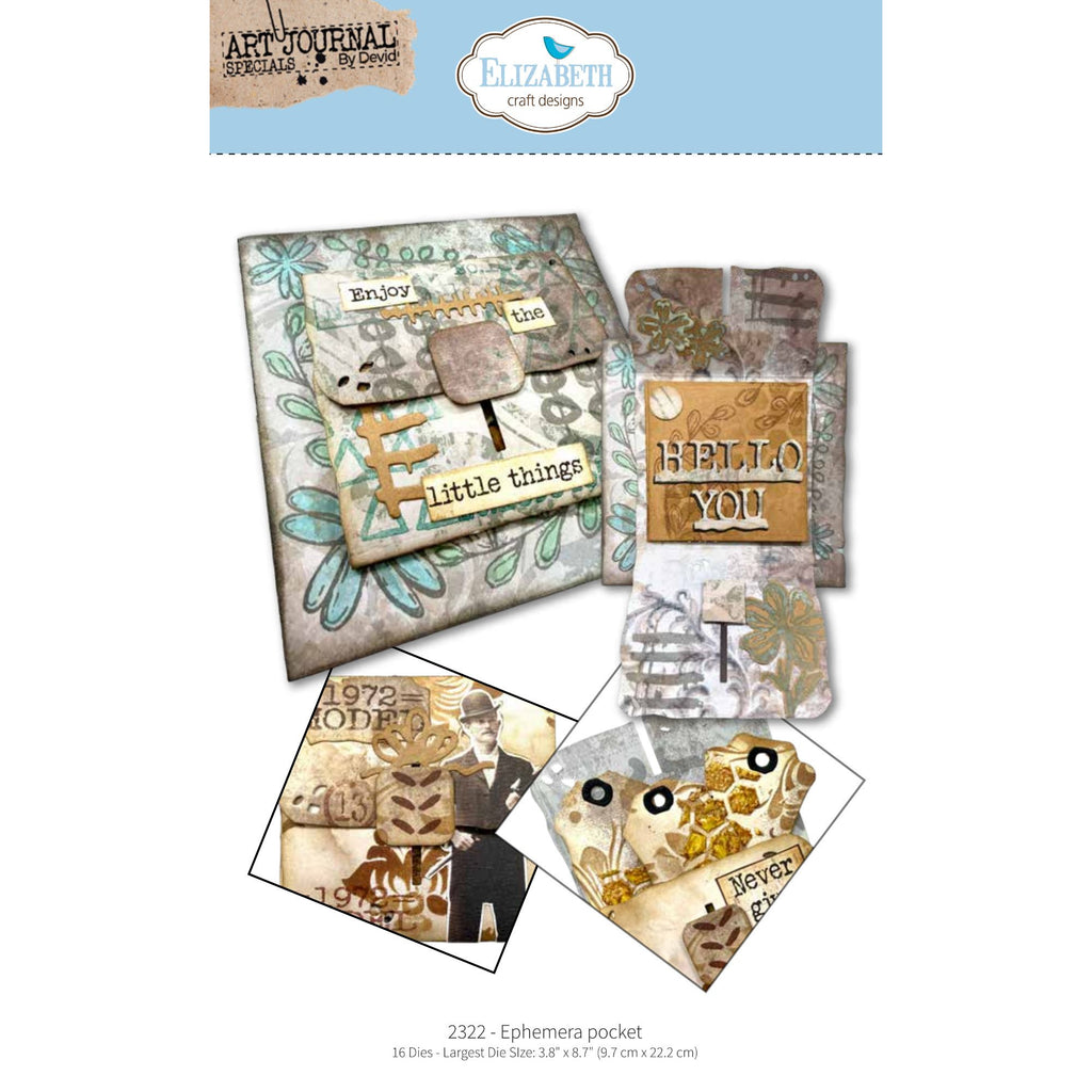 Elizabeth Craft Designs Ephemera Pocket Dies 2322 little