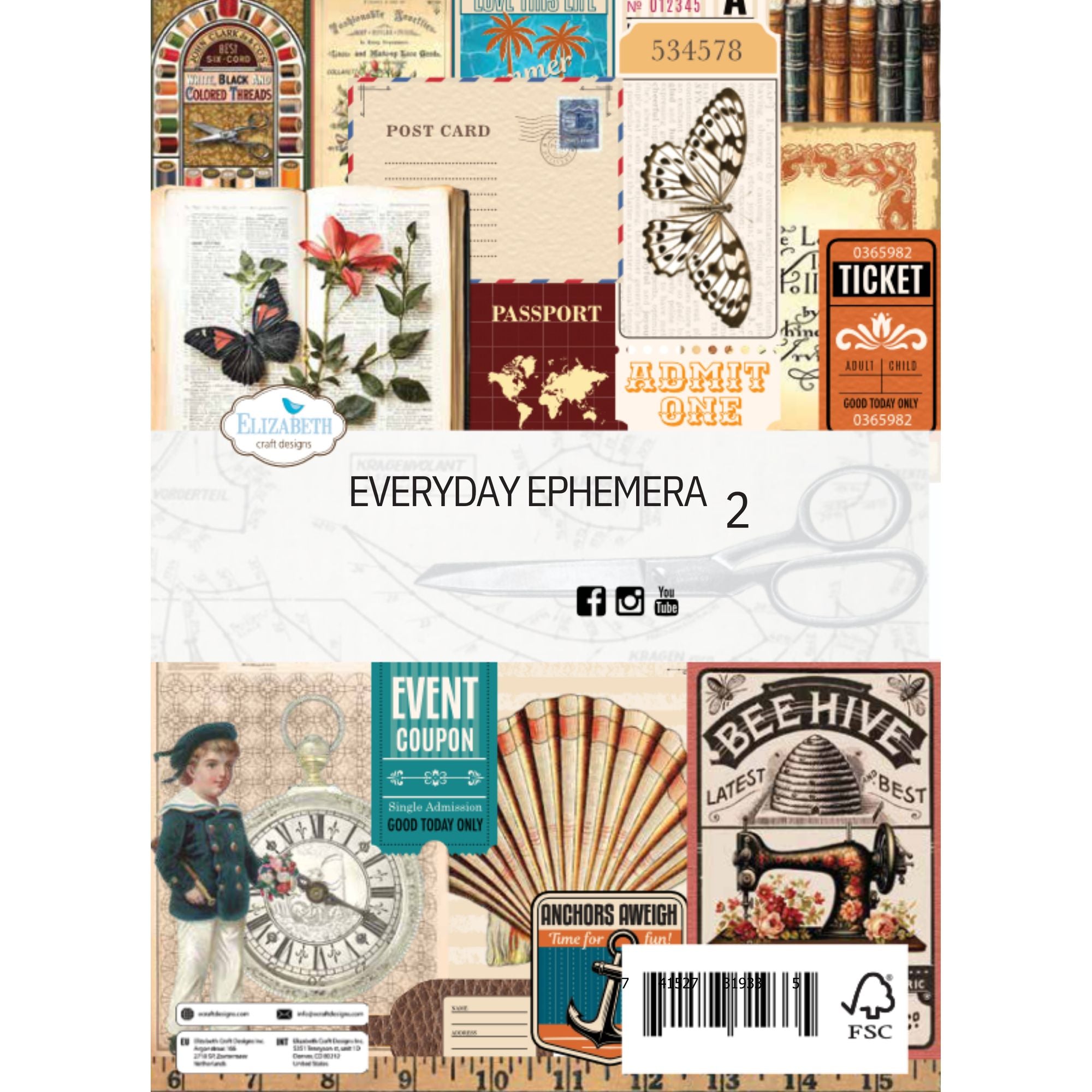 Elizabeth Craft Designs Everyday Ephemera 2 ps03