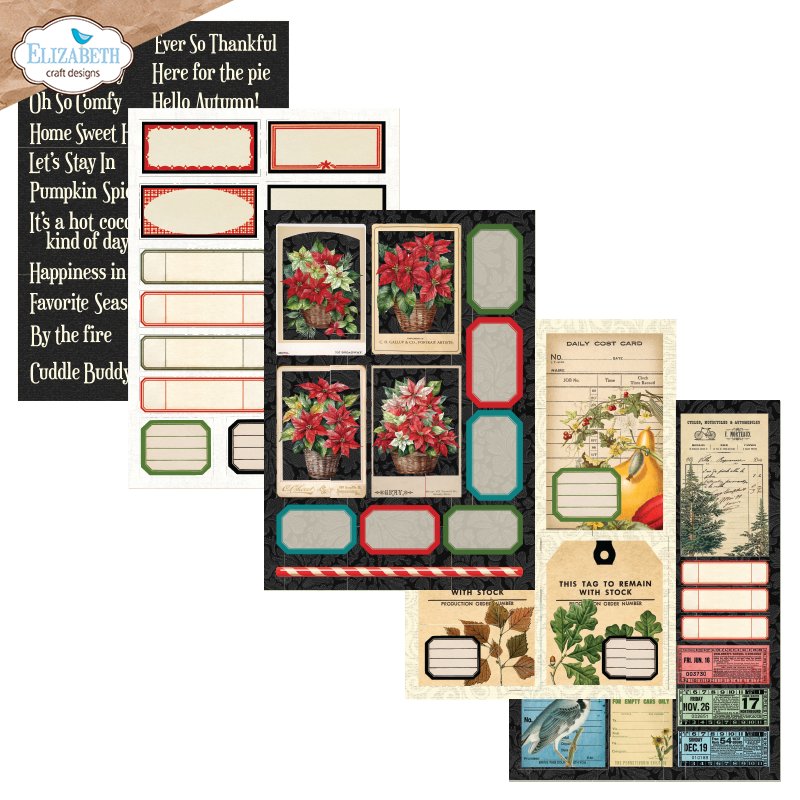 Elizabeth Craft Designs Everyday Ephemera 3 ps05 tags