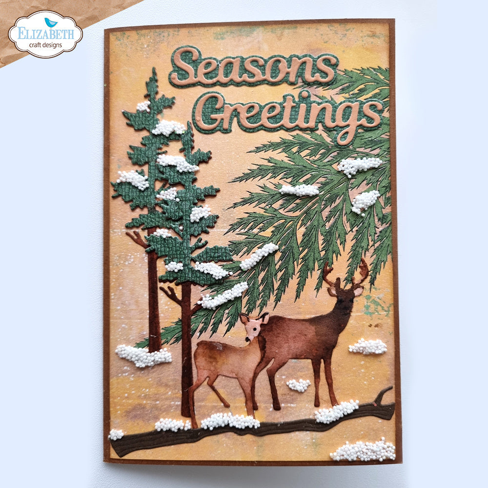 Elizabeth Craft Designs Everyday Words 4 Dies 2201 seasons greetings