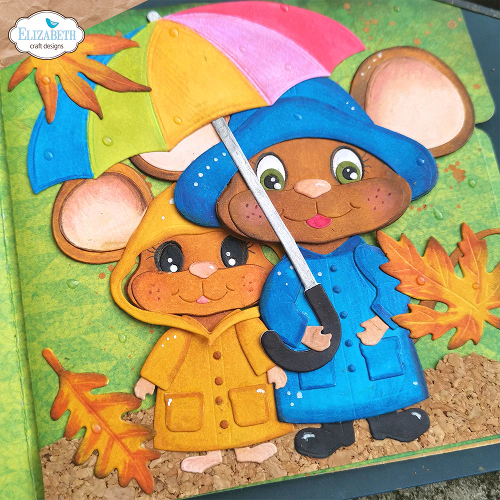Elizabeth Craft Designs Fall Accessories Dies 2206 raincoat