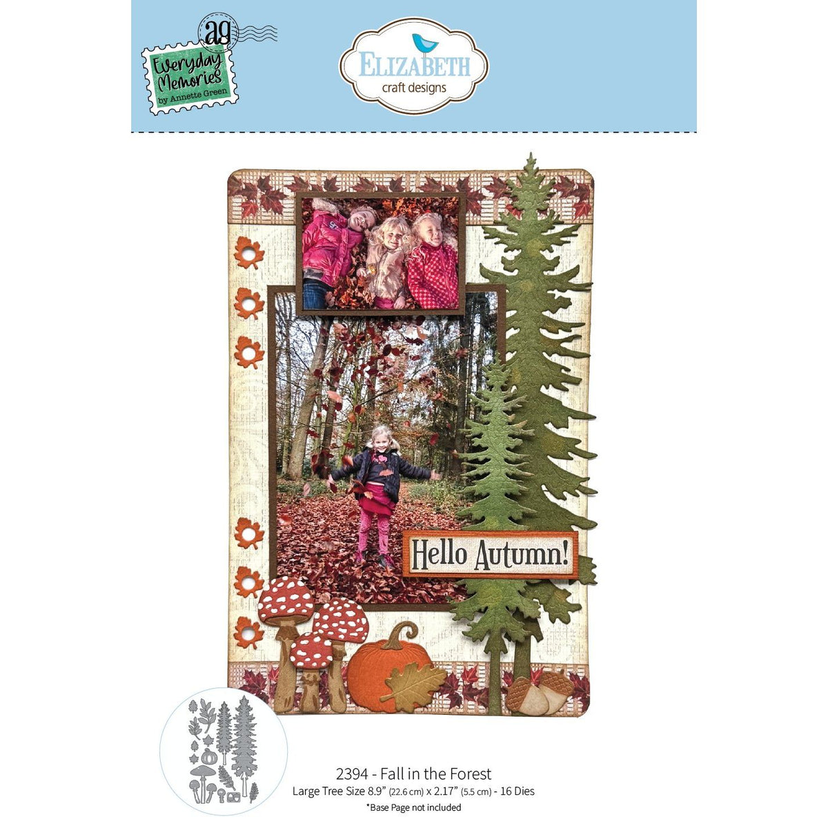 Elizabeth Craft Designs Fall in the Forest Dies 2394