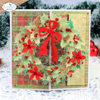 Elizabeth Craft Designs Festive Holly 12x12 Paper Pad c034 bow