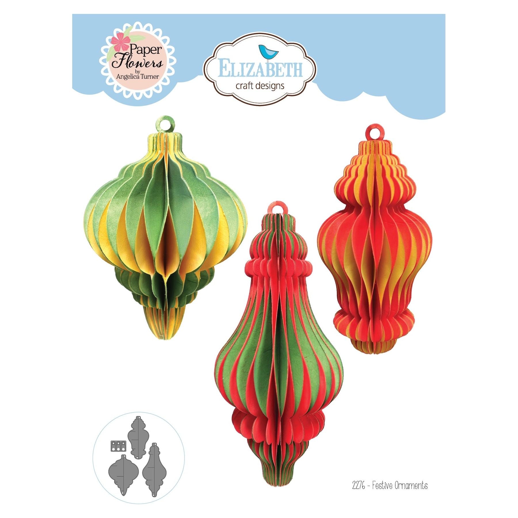 Elizabeth Craft Designs Festive Ornaments Dies 2276