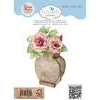 Elizabeth Craft Designs Floral Vase MDF Kit w0002