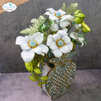 Elizabeth Craft Designs Floral Vase MDF Kit w0002 blue