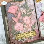 Elizabeth Craft Designs Flower Scribbles Stamp And Die Set csd441 gratitude
