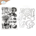 Elizabeth Craft Designs Garden of Love Stamp and Die Set csd413