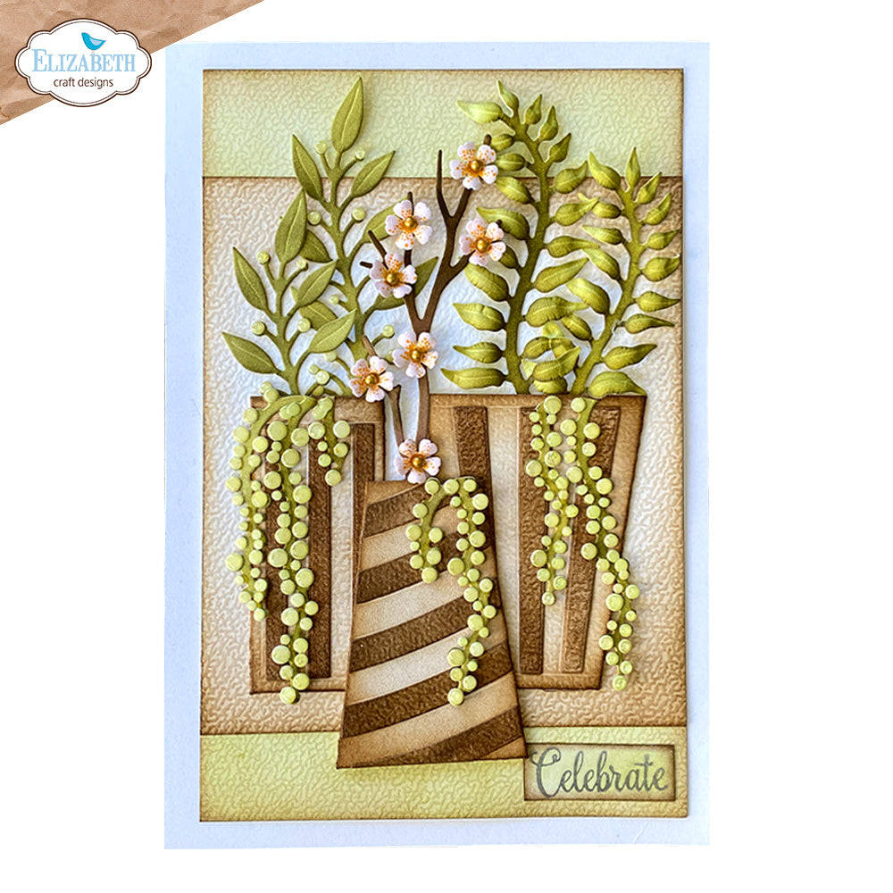 Elizabeth Craft Designs Greenery Fillers 2 Dies 2246 celebrate