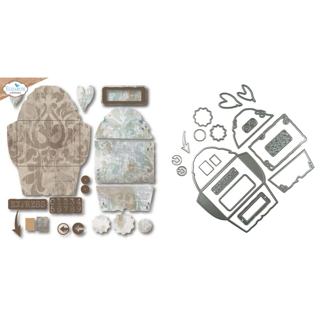 Elizabeth Craft Designs Grunge Envelope Dies 2344 arrow