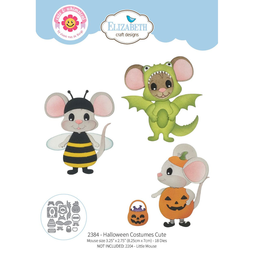 Elizabeth Craft Designs Halloween Costumes Cute Dies 2384