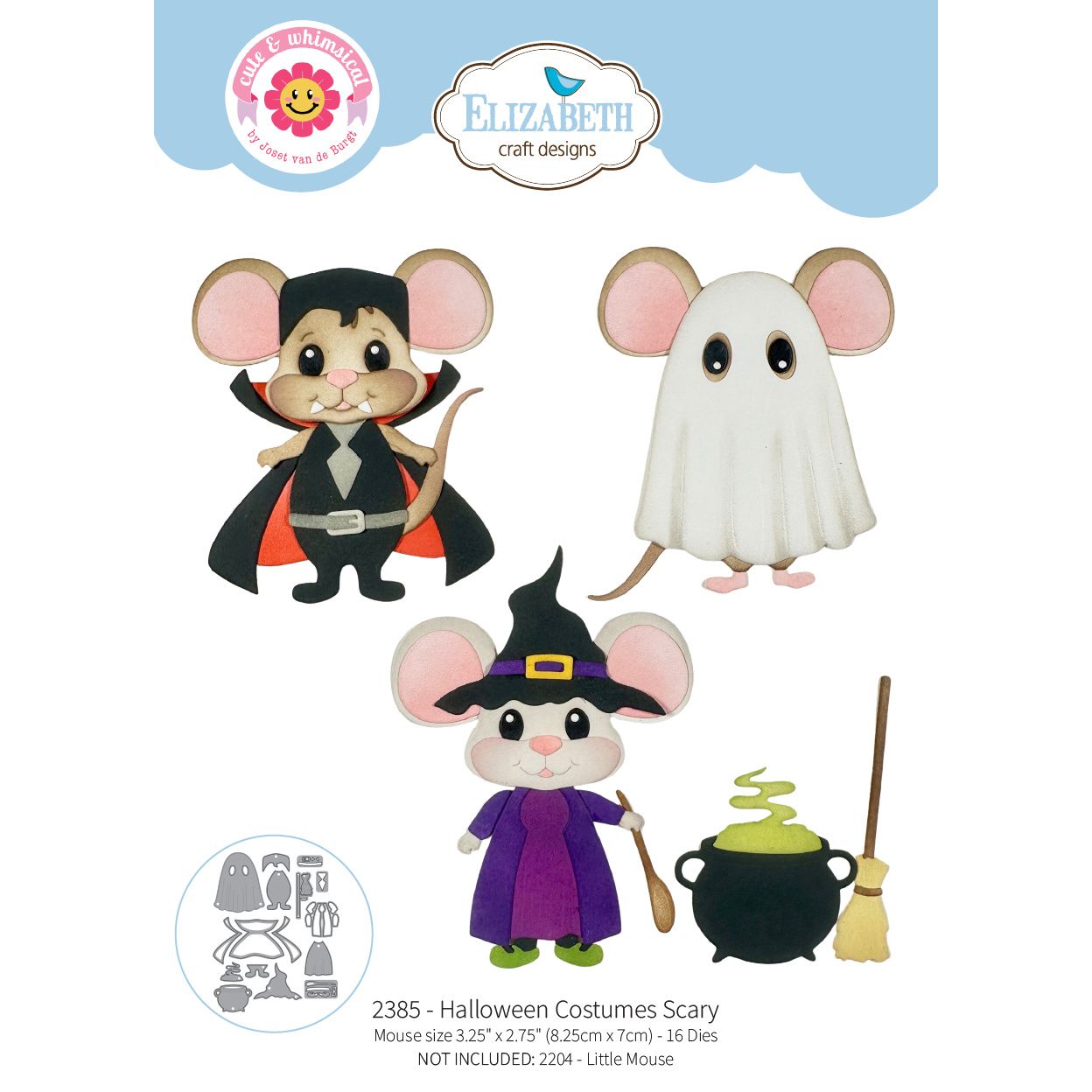 Elizabeth Craft Designs Halloween Costumes Scary Dies 2385