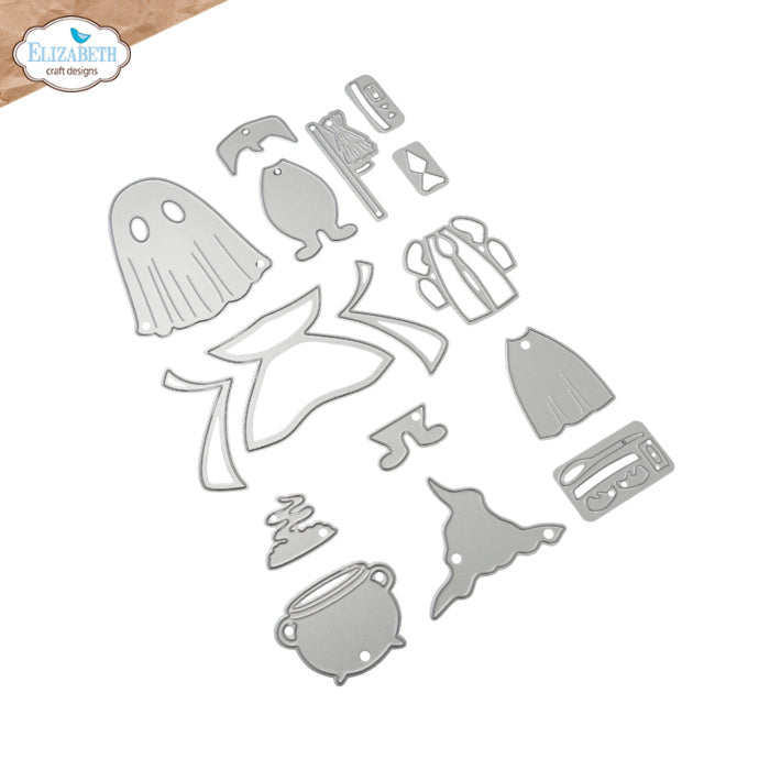 Elizabeth Craft Designs Halloween Costumes Scary Dies 2385 line work