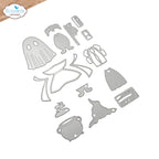 Elizabeth Craft Designs Halloween Costumes Scary Dies 2385 line work