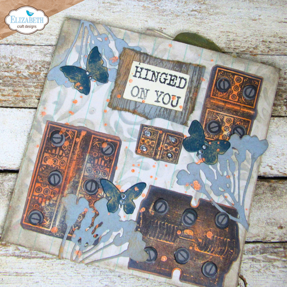 Elizabeth Craft Designs Hinged Stamp and Die Set csd389 butterfly