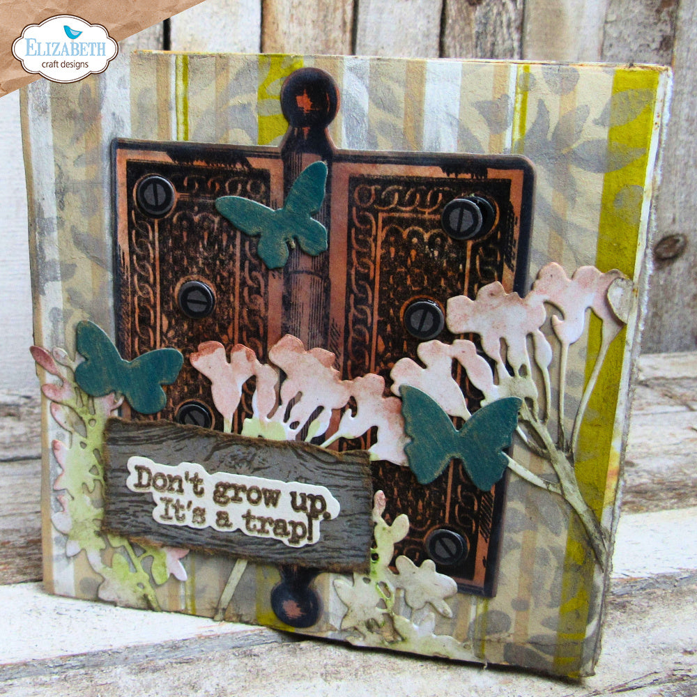 Elizabeth Craft Designs Hinged Stamp and Die Set csd389 don't grow up