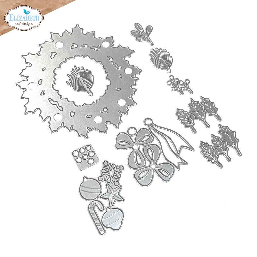 Elizabeth Craft Designs Holiday Wreath Dies 2271 dies