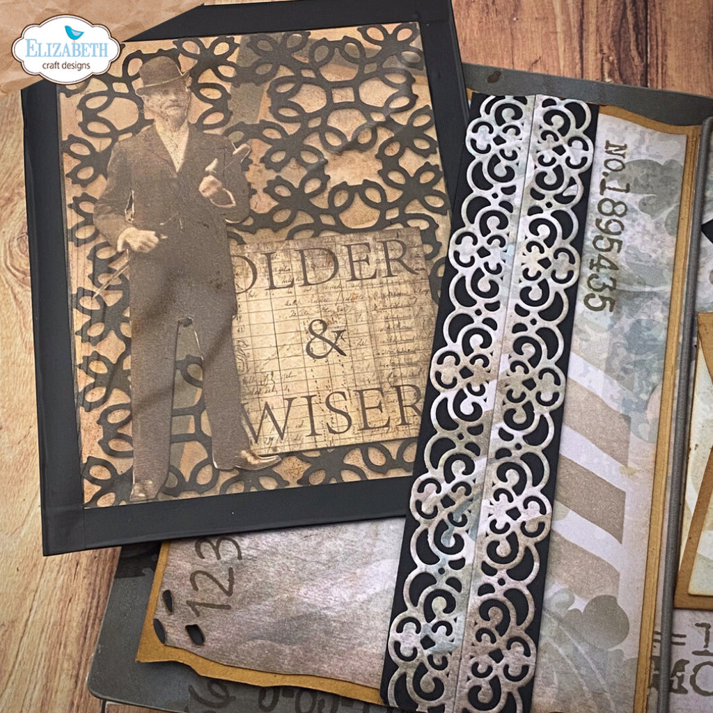 Elizabeth Craft Designs Journal Ephemera 1 Patterned Cardstock ps01 man
