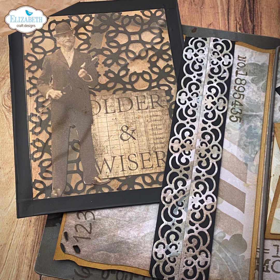 Elizabeth Craft Designs Journal Ephemera 1 Patterned Cardstock ps01 man