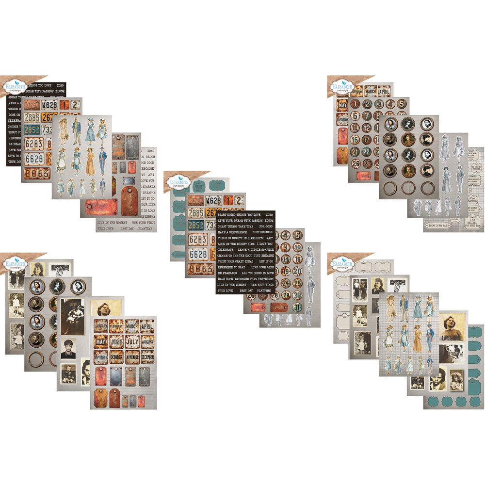 Elizabeth Craft Designs Journal Ephemera 2 ps04 contents inside