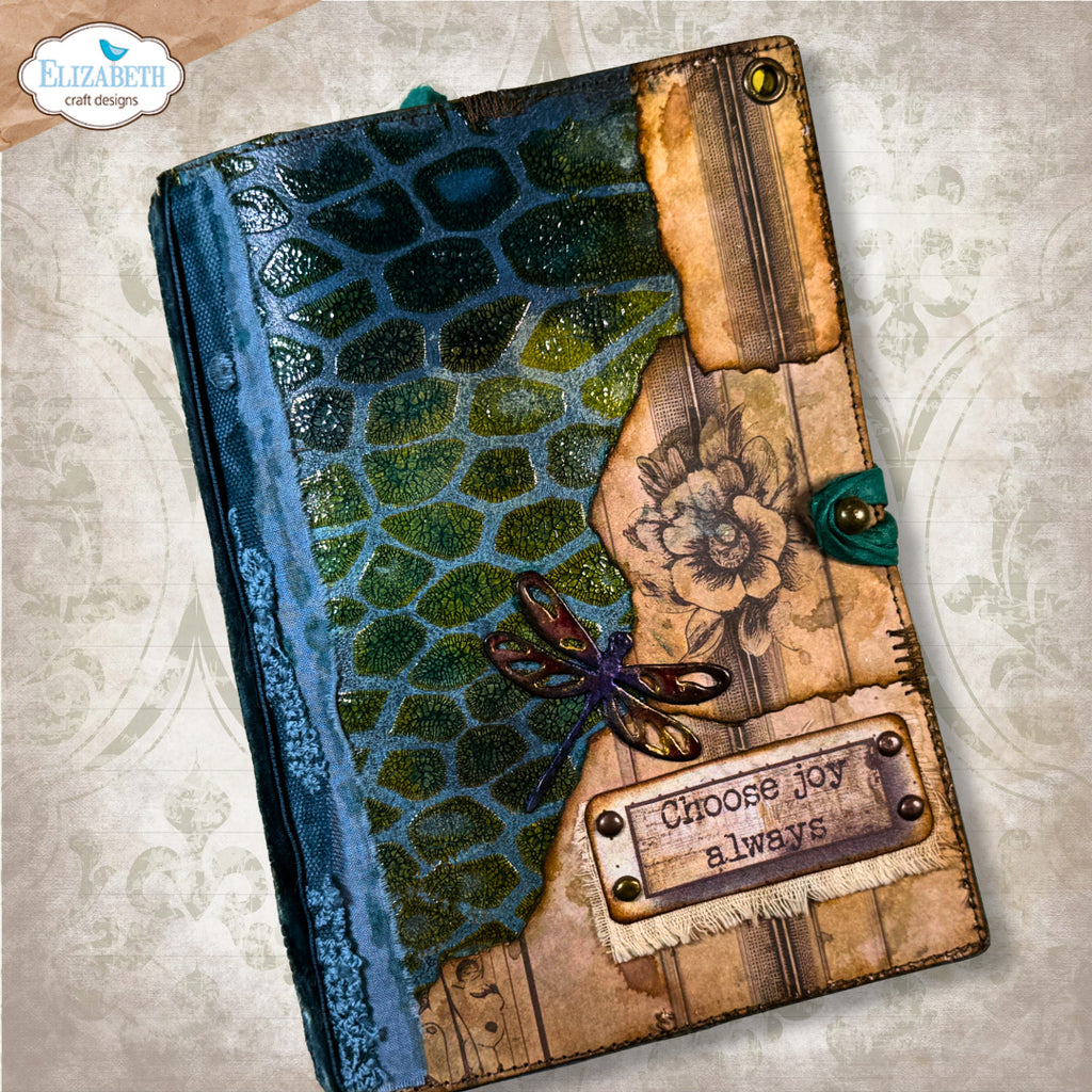 Elizabeth Craft Designs Journal Stencils 10 s059 dragonfly