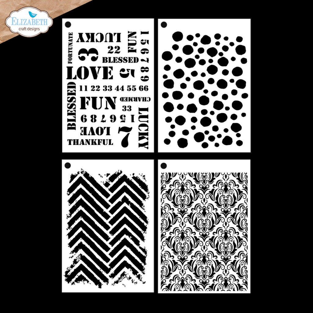 Elizabeth Craft Designs Journal Stencils 11 s061