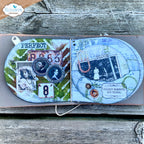 Elizabeth Craft Designs Journal Stencils 11 s061 perfect bloom paper clip gears card