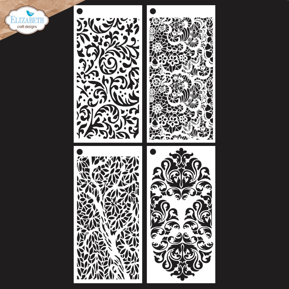 Elizabeth Craft Designs Journal Stencils 6 s055