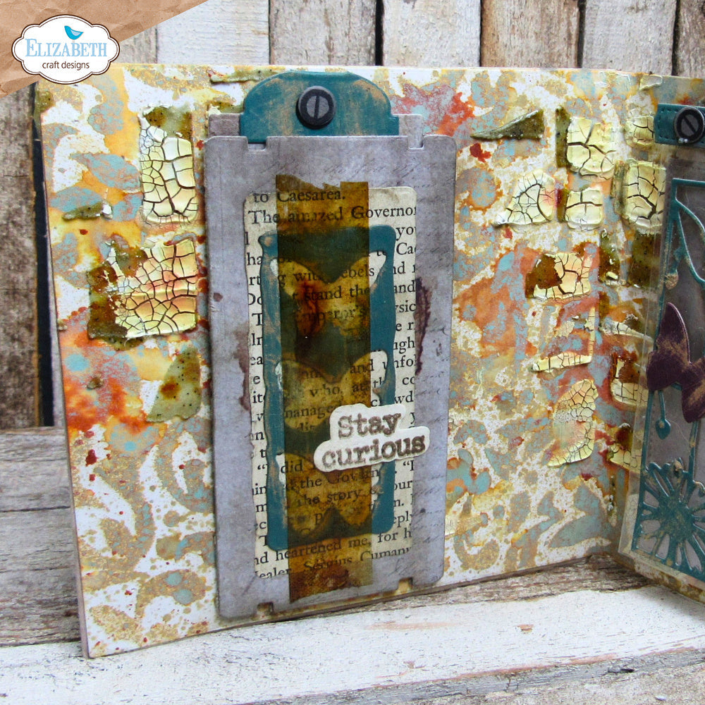 Elizabeth Craft Designs Journal Stencils 6 s055 stay curious